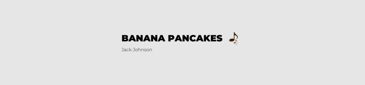 Banana Pancakes Ukulele Chords - Jack Johnson